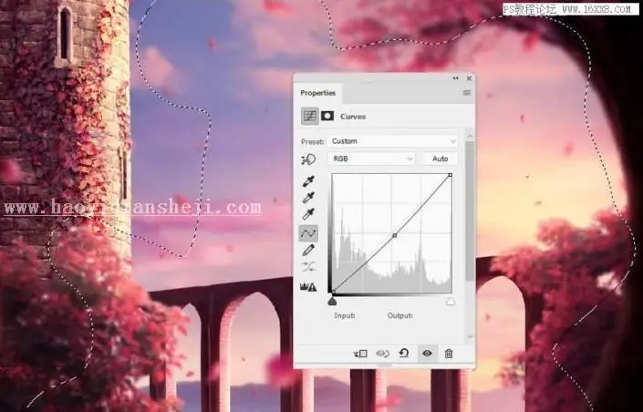 场景合成，用PS合成一副梦幻的二次元场景_www.haoyidiansheji.com