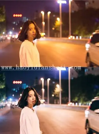 夜景人像，夜景照片后期调色及思路_www.haoyidiansheji.com