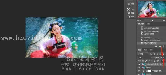 人像调色，用PS和LR调出五彩斑斓的精灵女孩照片_www.haoyidiansheji.com