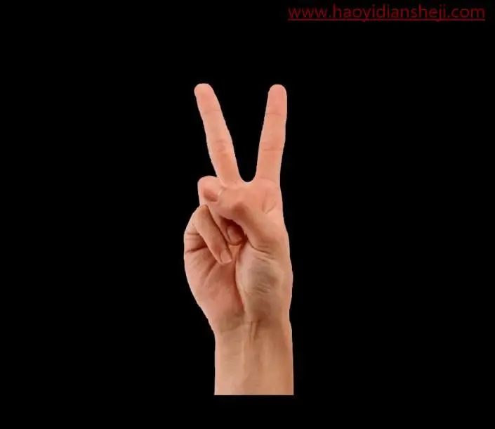 烟雾效果，制作一款创意手势烟雾效果图片_www.haoyidiansheji.com