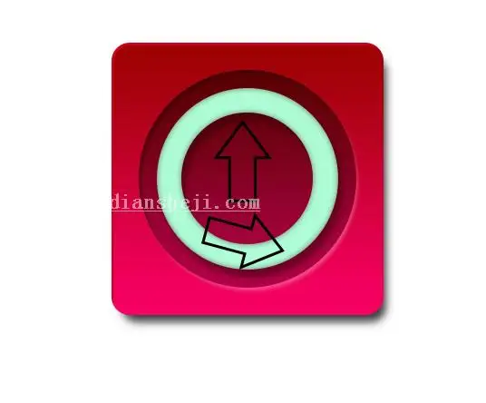 UI教程，设计玉镯主题UI图标_www.haoyidiansheji.com