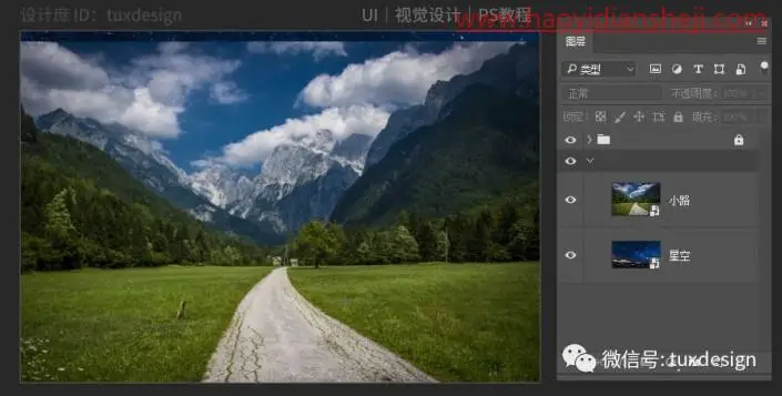 梦幻合成，在PS中创建一个在夜色中跑步的健身者_www.haoyidiansheji.com