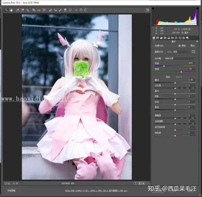 粉色调，用PS把动漫cosplay人像调成嫩粉色_www.haoyidiansheji.com