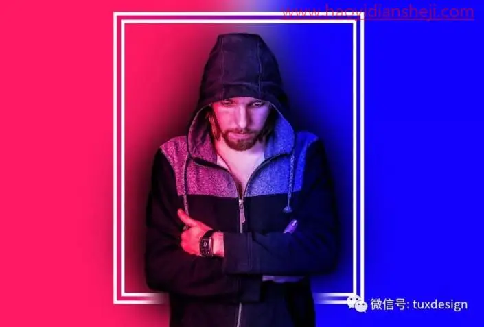 人像后期，那些好看的双色调照片是这样调出来的_www.haoyidiansheji.com
