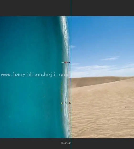 照片合成，用Photoshop合成少女穿越沙漠照片_www.haoyidiansheji.com