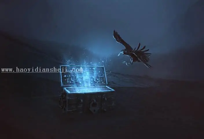 场景合成，用ps合成一个神奇的魔幻效果场景_www.haoyidiansheji.com
