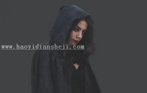 女巫场景，合成恐怖的暗黑女巫场景_www.haoyidiansheji.com
