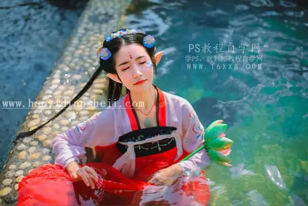 人像调色，用PS和LR调出五彩斑斓的精灵女孩照片_www.haoyidiansheji.com