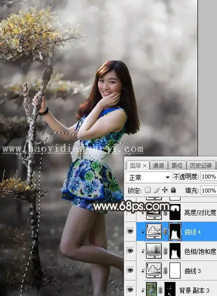 棕色调，调出暗调棕色效果照片教程_www.haoyidiansheji.com