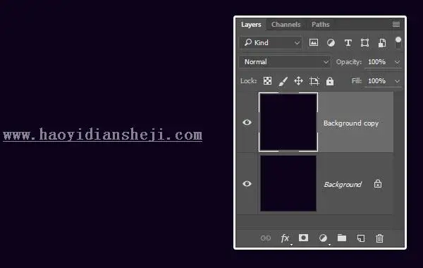 立体字，在PS中创建一个炫酷的镜像3D字体_www.haoyidiansheji.com
