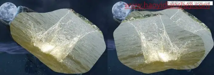 场景合成，在PS中合成一幅大鱼吞月的超现实场景_www.haoyidiansheji.com