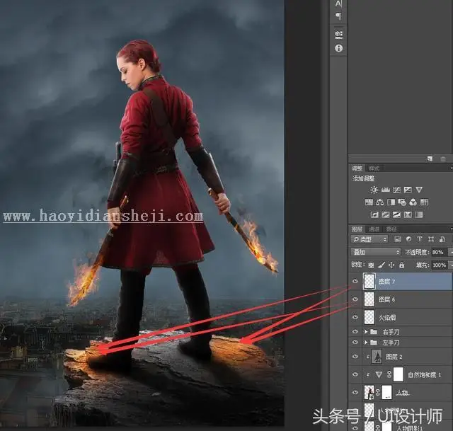 海报制作，用PS打造国外魔幻感海报后期_www.haoyidiansheji.com