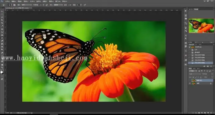 油画效果，利用笔刷秒变油画教程_www.haoyidiansheji.com