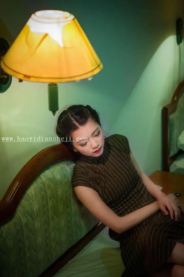 复古色，用PS调出室内人像情绪片的复古色调_www.haoyidiansheji.com
