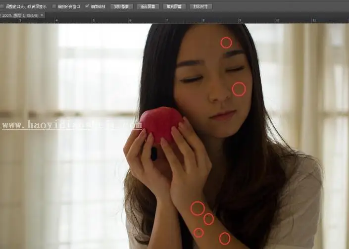 室内人像，室内写真照片调色实例_www.haoyidiansheji.com