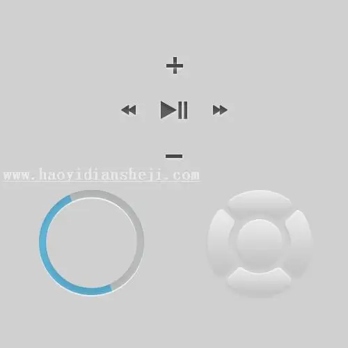 播放按钮，设计视频音乐播放按钮教程_www.haoyidiansheji.com