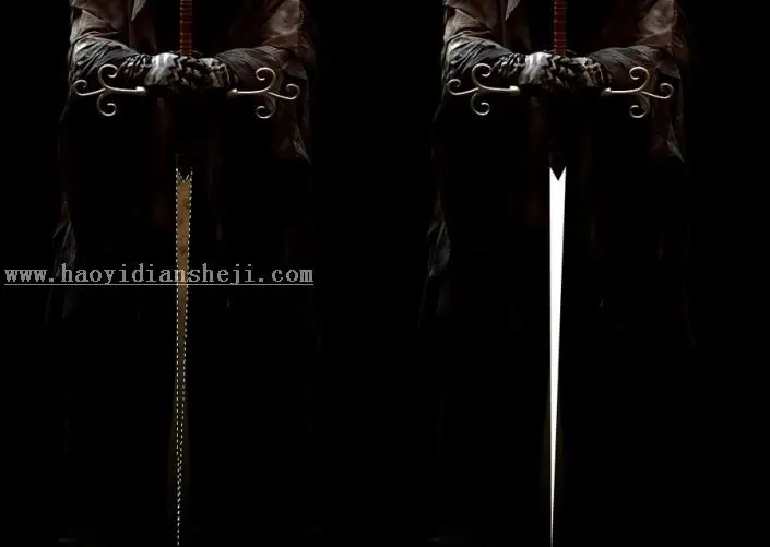 场景合成，合成一个创意的黑暗中的神秘人物壁纸_www.haoyidiansheji.com