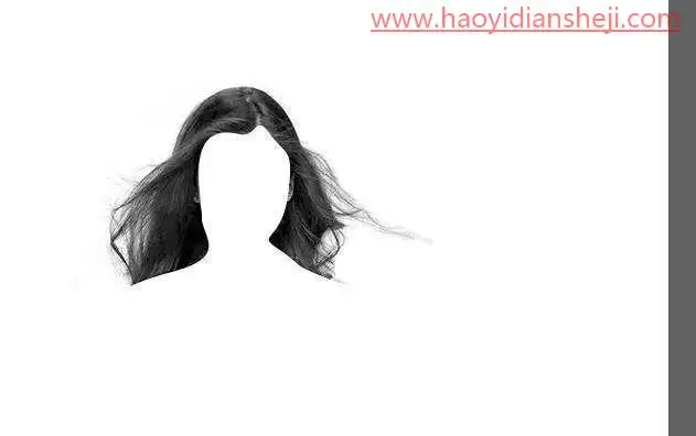抠发丝，通过PS把Angelababy的头发快速抠出来_www.haoyidiansheji.com