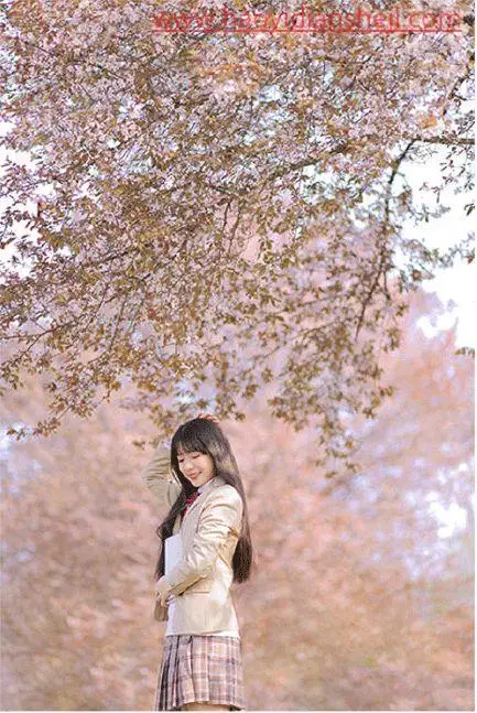 清新人像，快速调出日系樱花照片_www.haoyidiansheji.com
