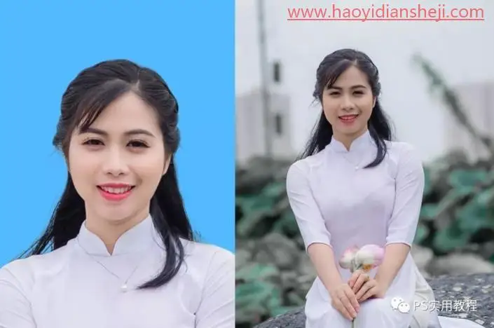证件照，把生活照从抠图修图调色到排版的寸照制作过程_www.haoyidiansheji.com