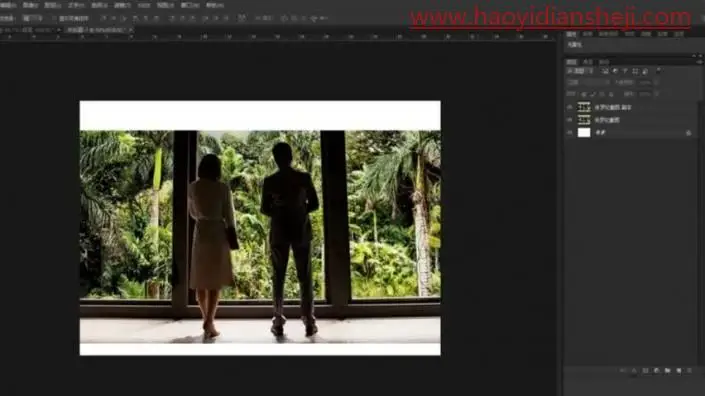 奇幻合成，制作一张超现实的森林里观鱼的场景_www.haoyidiansheji.com
