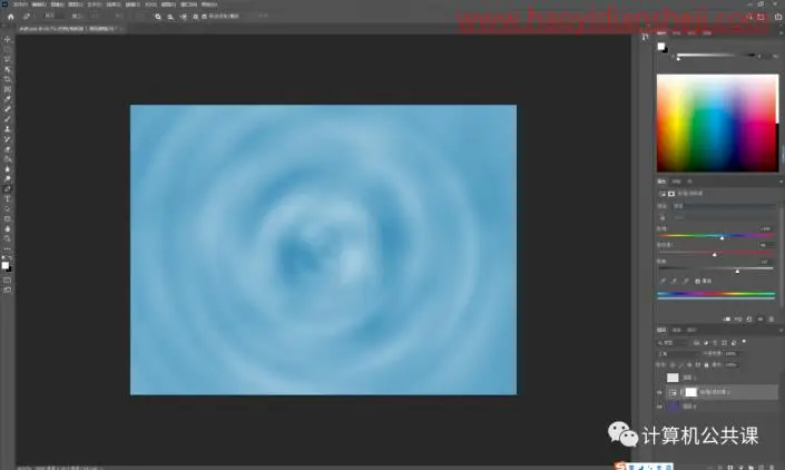 水波效果，制作简单的水波与水波文字效果_www.haoyidiansheji.com