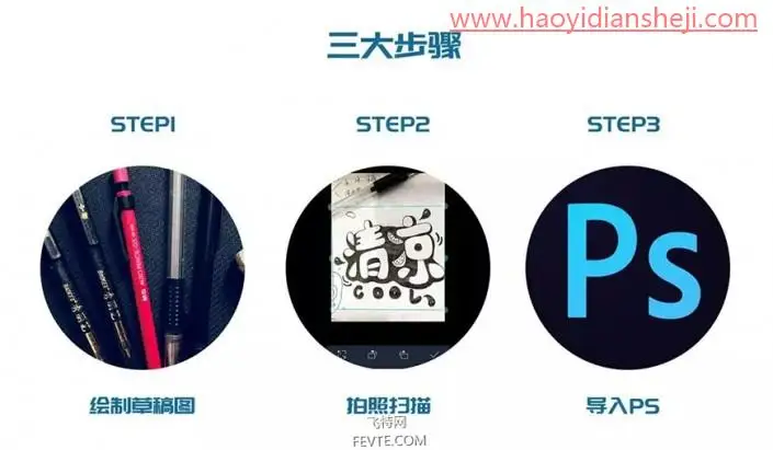 可爱字，用PS制作具有夏日感觉的POP手绘3D立体字_www.haoyidiansheji.com