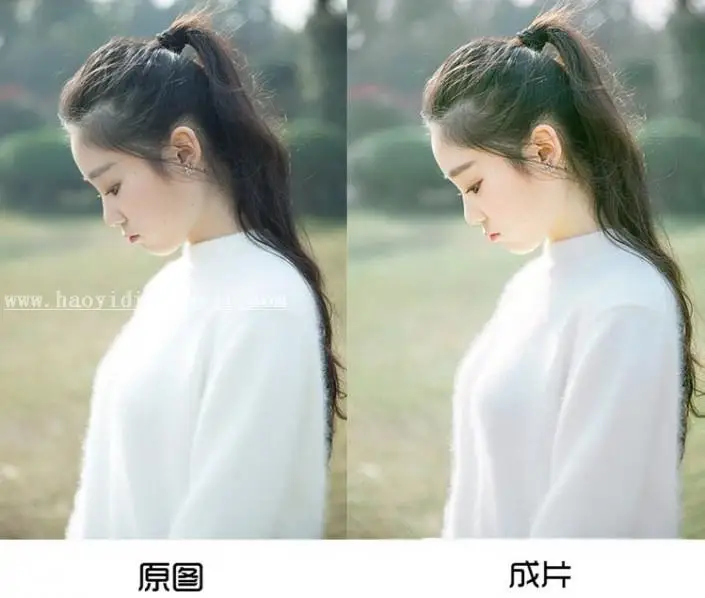 小清新，小清新人像调色教程_www.haoyidiansheji.com