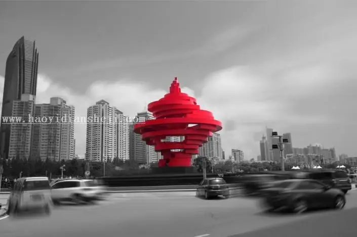 单色效果，教大家制作延时摄影城市照片_www.haoyidiansheji.com