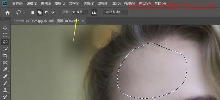 人像磨皮，PS中人像后期的高效磨皮方法_www.haoyidiansheji.com