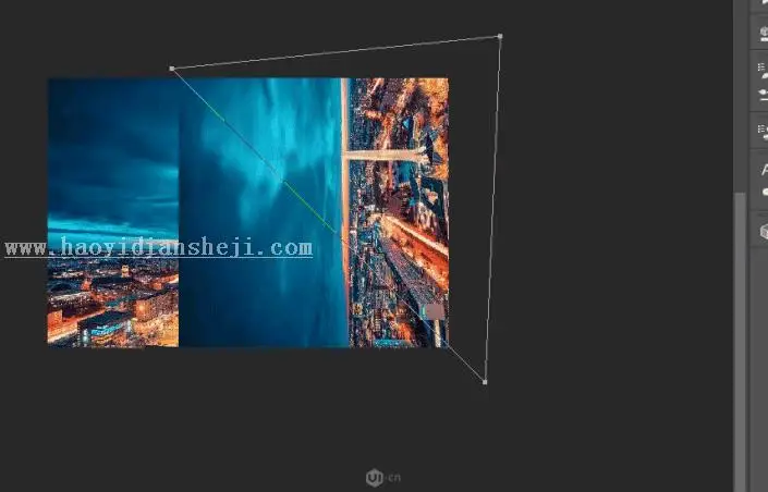 全景效果，通过PS把城市制作成全景视觉的照片_www.haoyidiansheji.com