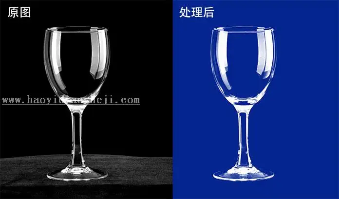 抠玻璃，抠透明红酒酒杯教程_www.haoyidiansheji.com