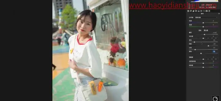 清新人像，给游乐场玩耍的人物打造清新效果照片_www.haoyidiansheji.com