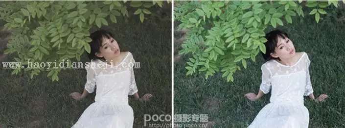 冷色调，用LR调出冷色森系写真照片_www.haoyidiansheji.com