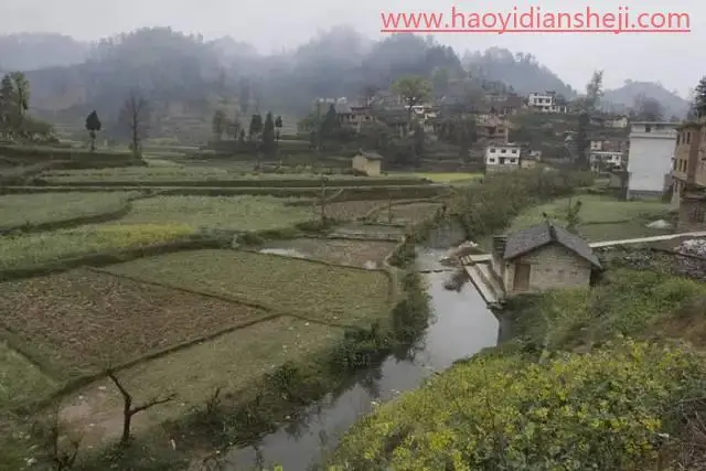 油画效果，把田园风景的数码照片转成唯美的油画效果照片_www.haoyidiansheji.com
