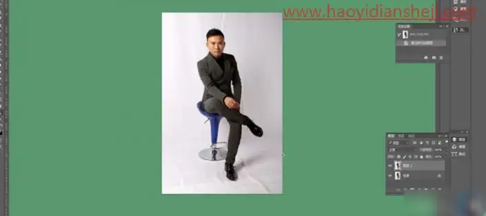 人像修图，通过PS打造男士时尚感效果照片_www.haoyidiansheji.com