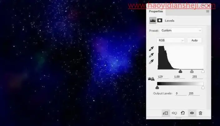 海报制作，通过PS制作一张具有科幻感的太空肖像海报_www.haoyidiansheji.com