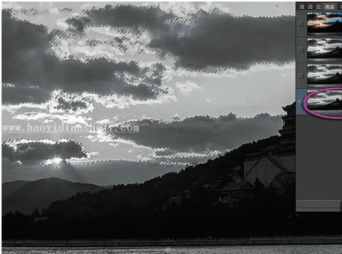 风景调色，用PS中的通道给风景照片进行高质量的调色_www.haoyidiansheji.com