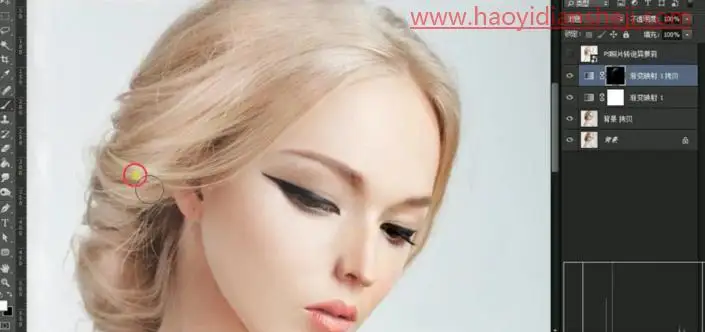 转手绘，把真人照片制作成妩媚的SD娃娃形象_www.haoyidiansheji.com