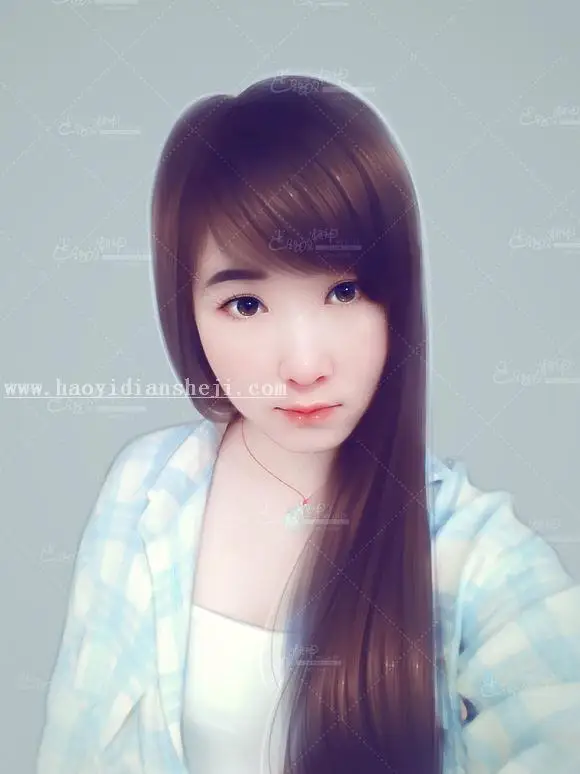 SAI教程，利用PS和SAI做漂亮的仿手绘效果_www.haoyidiansheji.com