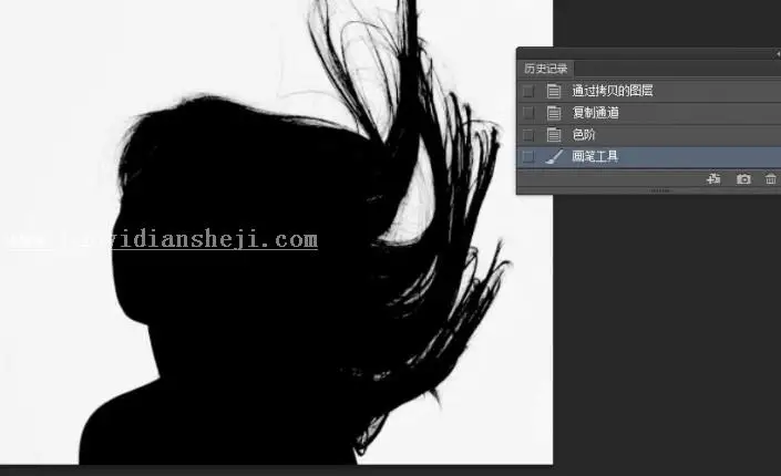 通道抠图，通道抠发丝教程_www.haoyidiansheji.com