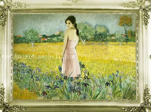 油画效果，制作梵高式的人物油画照片_www.haoyidiansheji.com