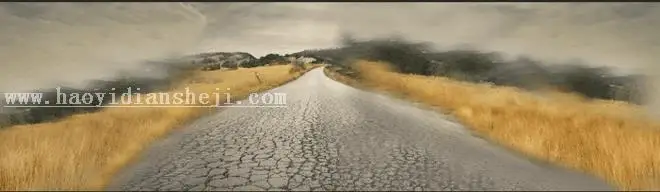场景合成，合成一个背着吉他去流浪的场景_www.haoyidiansheji.com