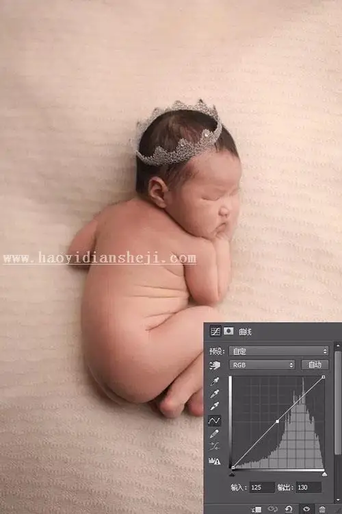 宝宝照片，教你怎么调出高级灰色调儿童摄影照片_www.haoyidiansheji.com