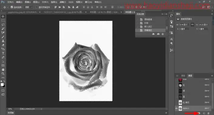 火焰效果，制作一款逼真的火焰效果玫瑰花_www.haoyidiansheji.com
