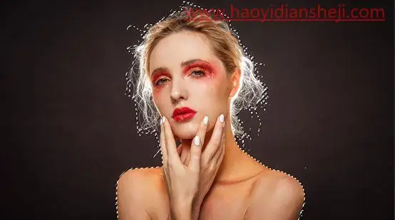 碎片效果，在PS中制作人物破碎粒子效果_www.haoyidiansheji.com