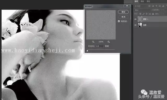 后期知识，photoshop修图控制肤色、质感_www.haoyidiansheji.com
