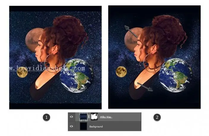 人像合成，用PS把自拍照做成电影《千星之城》的既视感_www.haoyidiansheji.com
