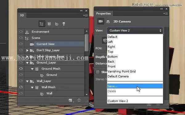 3D字体，通过PS制作红色积木立体文字图片_www.haoyidiansheji.com