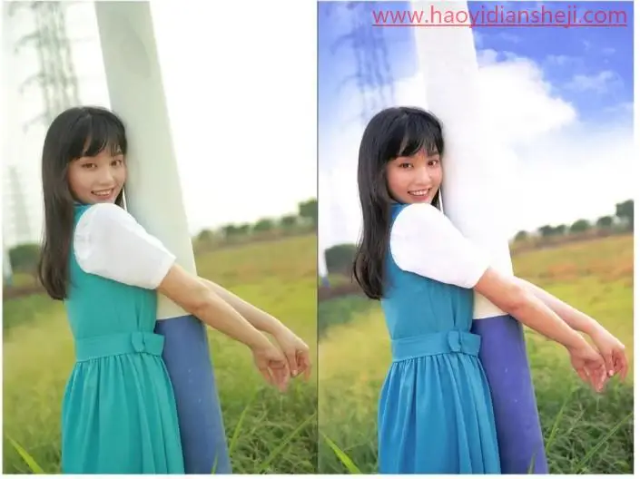 复古色调，把阴天拍摄的人像调出复古色调_www.haoyidiansheji.com